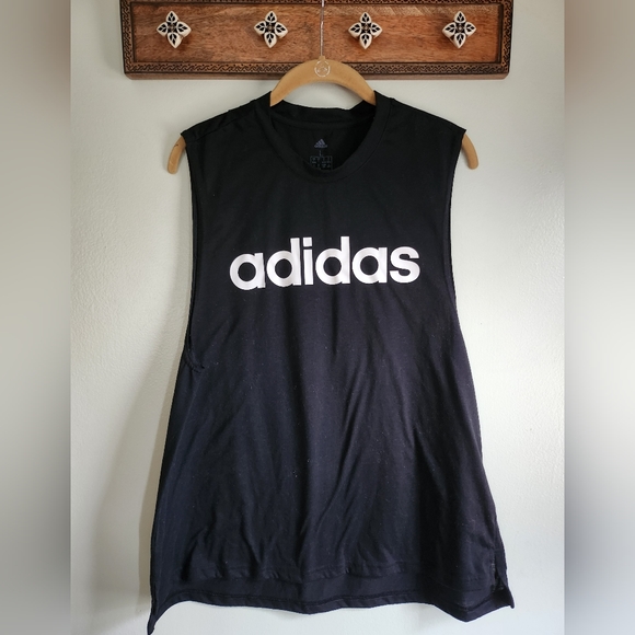 Adidas Sleeveless T-shirt womens large - Picture 1 of 5